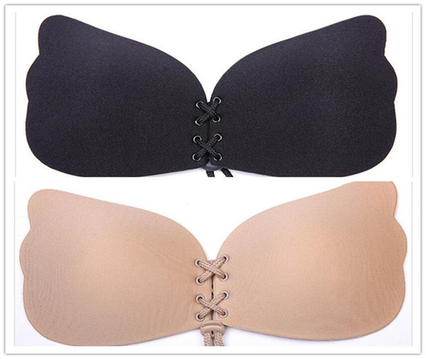 Butterfly Shaped Bras for Women Self-Adhesive Push Up Silicone Bust Front Closure Strapless Bandage Style Invisible Bra Sexy Bra