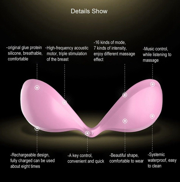 16 Speed Intelligent Women's Breast Enlargement Enhancer Massager APP Vibrator