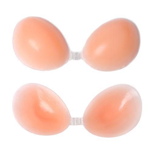 Ladies Freebra Strapless Invisible Silicone Adhesive Invisible Bra Stick On Push Up Strapless Backless Bra 60pcs