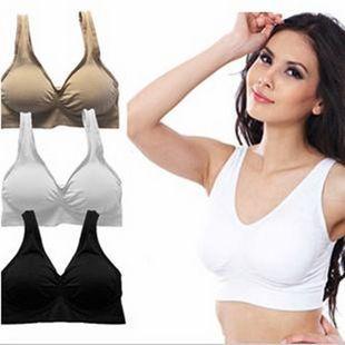 500pcs Women Shapewear Ahh Bra Seamless Slimming Underwear Sport Bras 3 Colors Cotton Sport Running Yogo Tanks Without Original Box TVA015