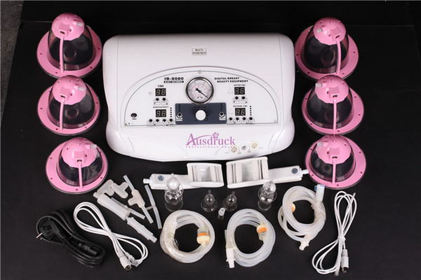 Powerful Breast Enlargement Therapy - 4in1 Vacuum Vibration Microcurrent breast enhancement firmer bust massager keep beauty body shaper