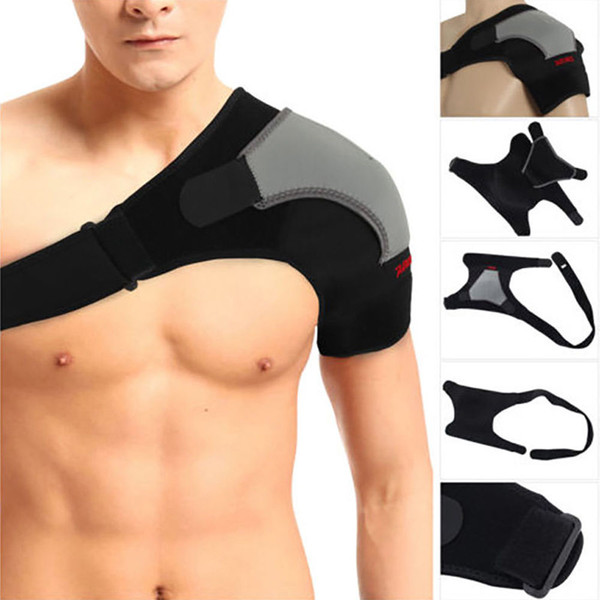 Adjustable Left/Right Shoulder Bandage Protector Brace Joint Pain Injury Shoulder Support Strap Training Sports Equipment