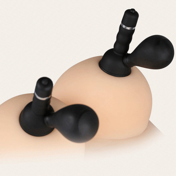 Powerful Suction Nipple Sucker Stimulator Female Breast Pump Vibrator Toys For Women One Size