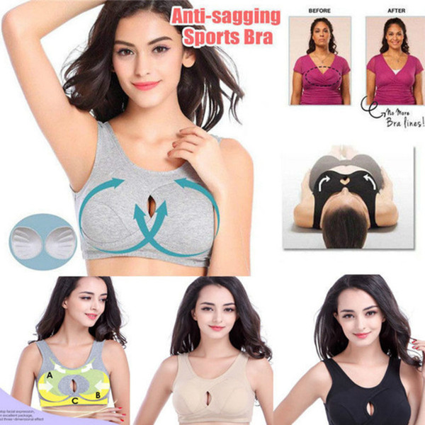 Women Yoga Running Sports Bra Push Up Anti-sagging Anti-sweat Bra Breast Cross Lifts Soft Bra RRA832