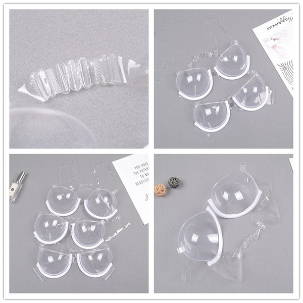 2018 Newest Plastic Disposable Bra One Off Bra Clear Bra One Time Underwear DHL Free Ship