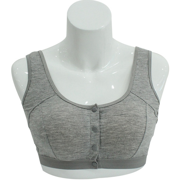 Free Shipping Front Closure Vest Design Mastectomy Bra for Silicone Breast Form Artificial Prosthesis Silicon Boobs 6031