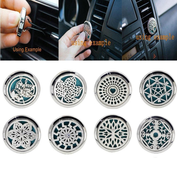 10 Style Stainless Car Air Vent Freshener Essential Oil Diffuser Best Gift