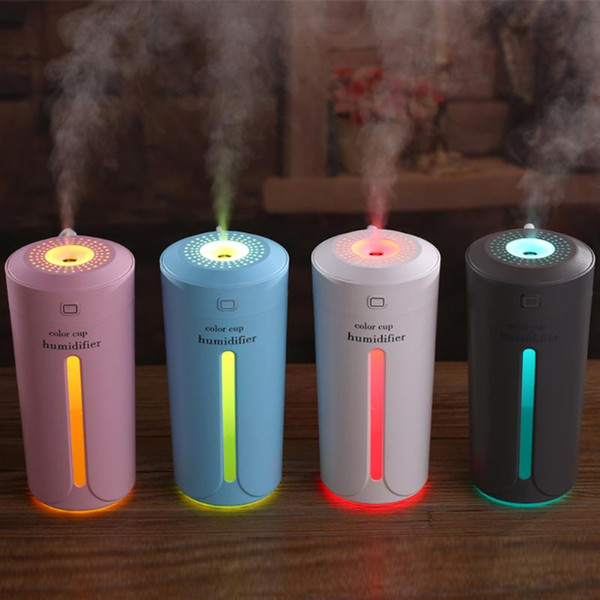 Ultrasonic Air Humidifier Essential Oil Diffuser With 7Color Lights Electric Aromatherapy USB Humidifier Car Aroma Diffuser