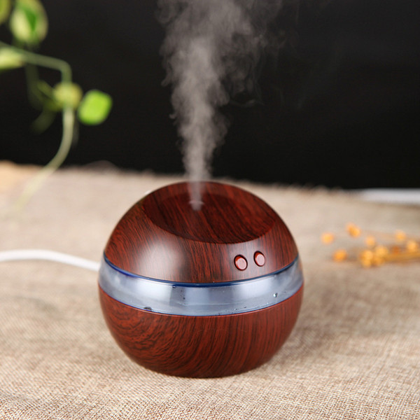 300ml USB Ultrasonic Humidifier Aroma Diffuser Essential Oil Diffuser Aromatherapy mist maker with Blue LED Light Free shipping 5 pcs