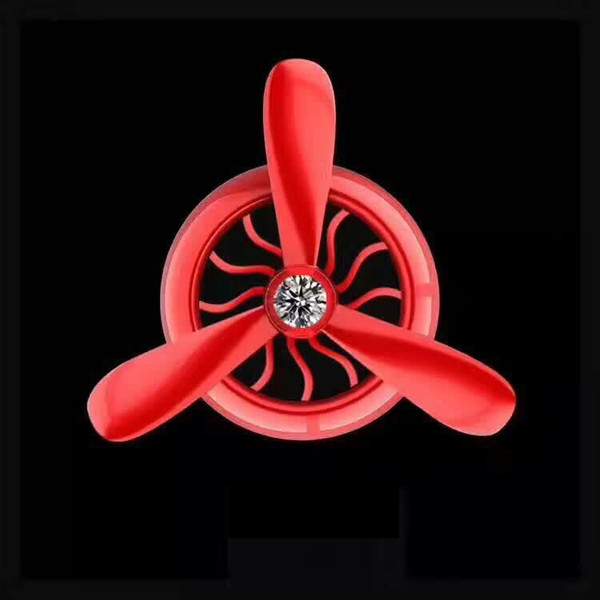 2017 New Car Air Conditioner Two Leaves Three Leaves Outlet Vent Clip Mini Fan Aircraft Head Air Freshener Perfume Fragrance Scent