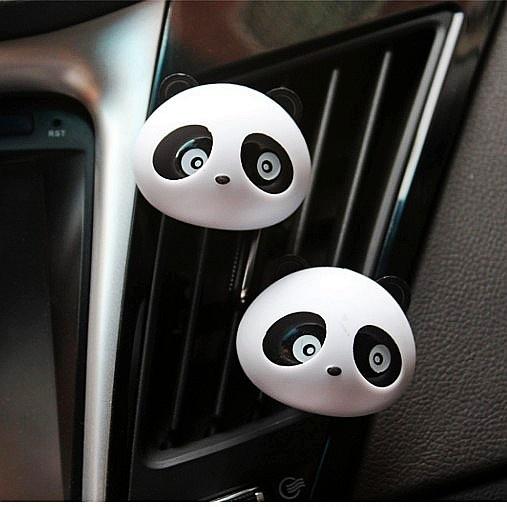 2Pcs Air Freshener Lovely Mini Panda Perfume Fragrance Fragrant Flavour Diffuser For Auto Car Dashboard Vehicle 6 Color