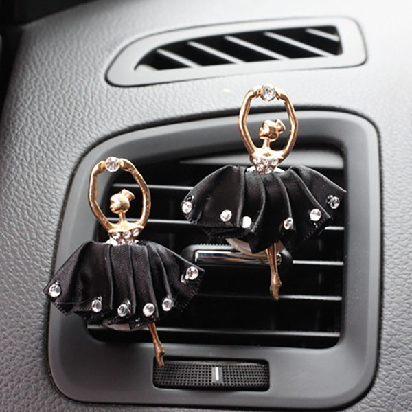 New Beautiful Lady Car Perfume Metal Lovely Ballerina Styling Car Air Freshener