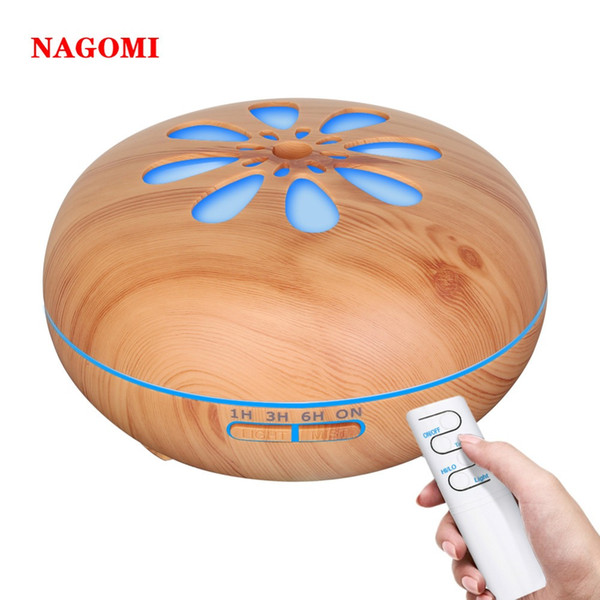 Aroma Essential Oil Diffuser Sun Flower Remote Control Air Ultrasonic Humidifier With 7 Color Night Lights For Home Office