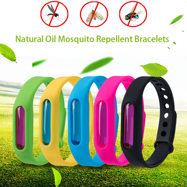 Mosquito Repellent Bracelets Natural Essential Oil Waterproof Outdoor Anti Mosquito Pest Insect Wrist Band for Kids Adult Non Toxic Safe