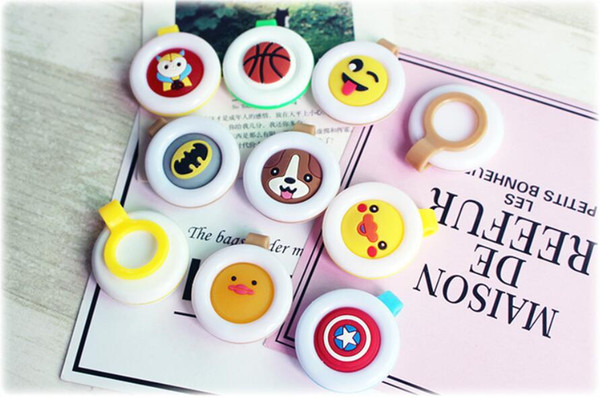 Cartoon solid silicone mosquito repellent buckle Child anti-mosquito buckle Outdoor mosquito button Baby portable buckle wholesale