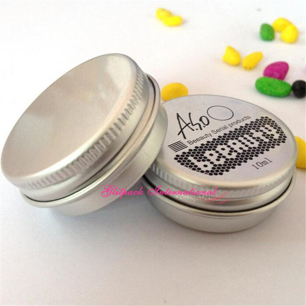 1 color customized printing Wholesale OEM Logo Make Stamp Company Screen Printing Aluminum Jar Tin Cans Cosmetic Bottle Empty jar packaging