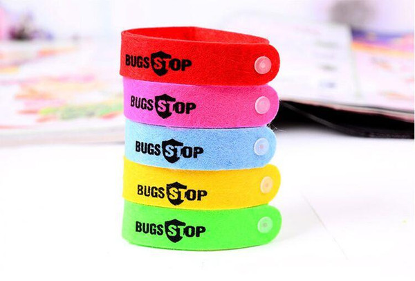 Mosquito Repellent Bracelet Anti-mosquito Hand Insect Repellent Ring Colorful Personal Protection  New Simple Purple Blue