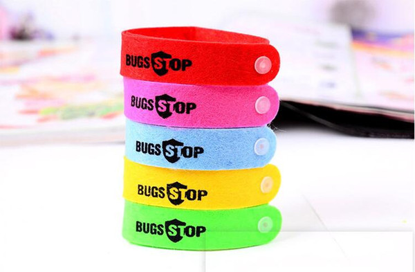 100Pcs/lot Summer Mosquito Repellent Band Bracelets Anti Mosquito Pure Natural Baby Wristband Hand Ring