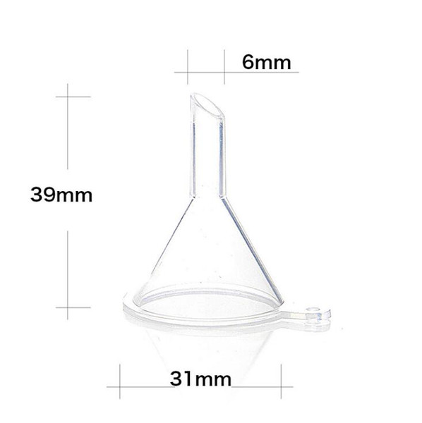 Mini Funnel Perfume Packing Tool Funnel Repackaging Cosmetics Funnel Transparent PP Plastic Perfume Repackaging Makeup Tools