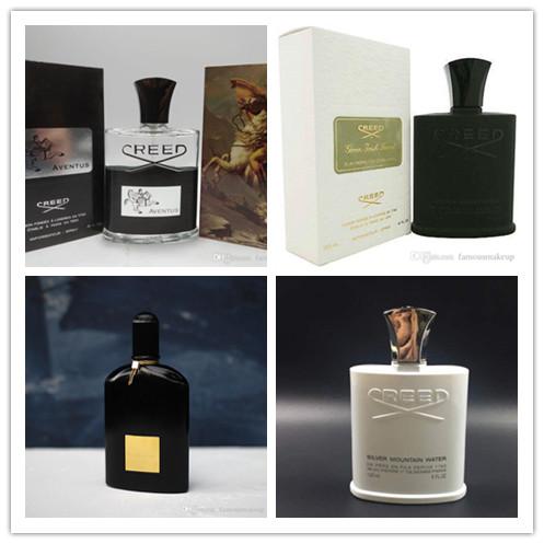 Top Quality ! creed aventus creed/GREEN IRISH TWEED /Creed sliver mountain water Black Orchid perfumes for men free shipping