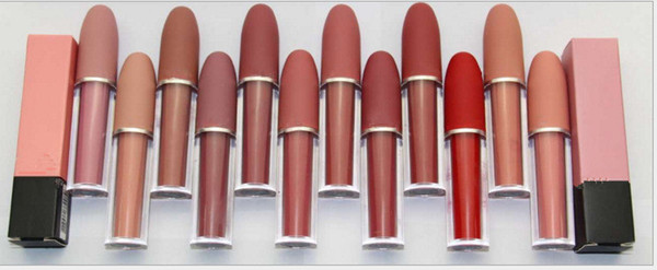 2018 hot sale m lipstick luster lip stick frost matte lipgloss lip gloss 12color lips makeup