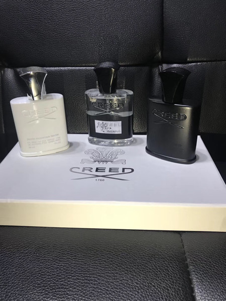 New Creed Perfume Set 3 pcs/set 30ml*3 Creed Cologne Perfume for Men Great Scent Natural vaporization Christmas Gift DHL Free shipping