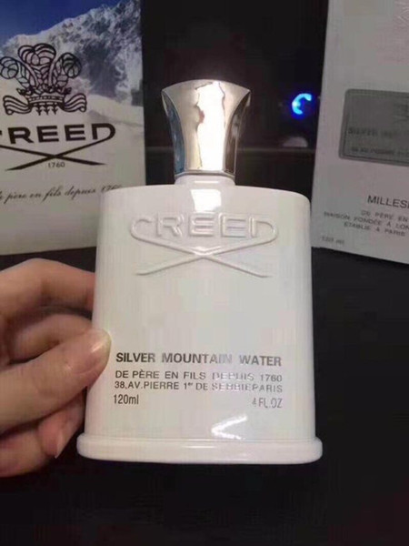 free shipping Christmas perfumes Creed sliver mountain water for men 120ml with long lasting time good smell