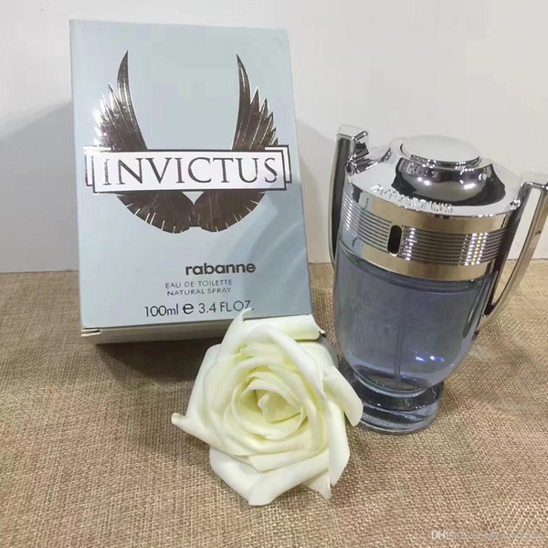 Top ! Invictus by Rabanne 3.4 oz EDT Cologne for Men 100ml with long lasting time good smell high fragrance capactity Free Ship