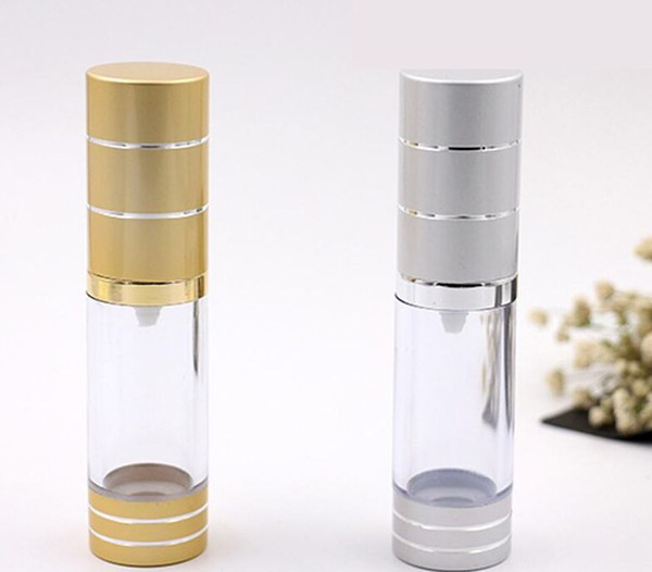 NEW Refillable Empty Bottle 15ML Atomizer Perfume Bottle With Sprayer 15ML Airless Pump Vacuum emulsion Pump bottle