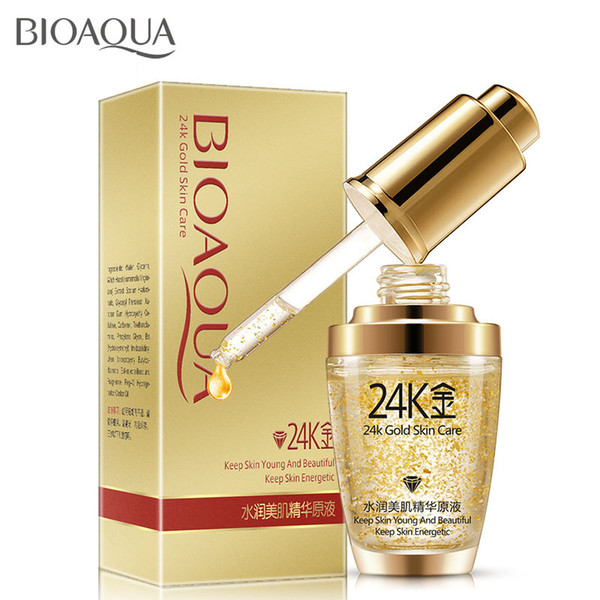 BIOAQUA 24K Gold Face Cream Moisturizing Cream Hydrating 24K Gold Essence Serum For Women Face Skin Care Free DHL 300