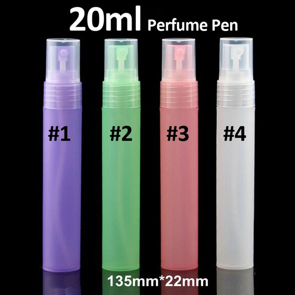 Tamax PF013-20 20ml Plastic Perfume Bottle Frosted Perfume Pen Refillable PP Perfume Bottles Travel Mist Spray Bottle