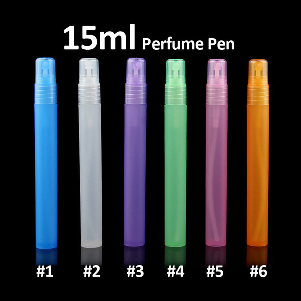 Tamax PF013-15 15ml Empty Plastic perfume bottle Colorfull Mini Refillable Atomizer Travel Spray Scent Pump Case