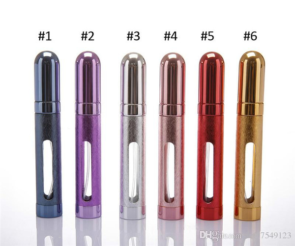 TAMAX PF011 12ml 6 Colors Refillable Portable Mini Perfume Bottle &Traveler Aluminum Spray Atomizer Empty Parfum Bottle