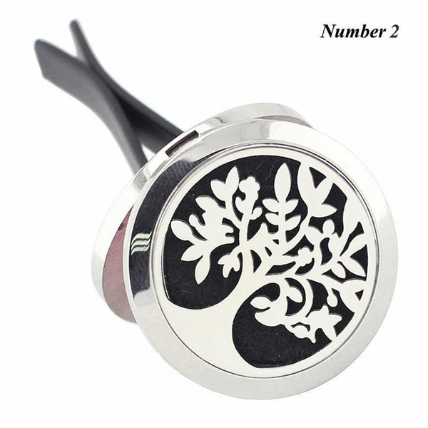 316L stainless steel magnetic car diffuser 30mm perfume locket plain face aromatherapy locket car air freshenner with pads