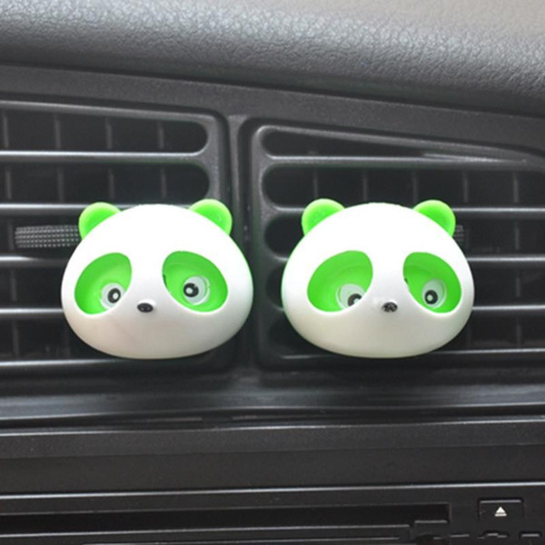 Mini car outlet perfume,lovely panda car outlet perfume, Air Purifier Freshener Humidifier, Car Fresh supplies,2pc/set,Free Fast Shipping