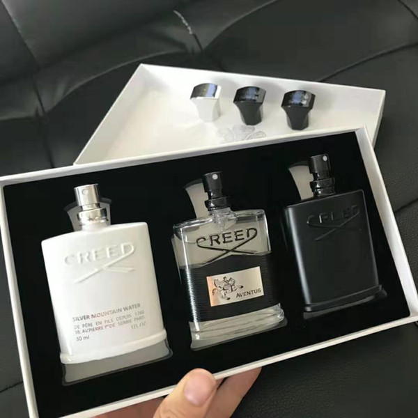 New Creed aventus perfume Green 18ss perfume of 30ml 3 bottle with long lasting time high quality and fragrance and free shiipping