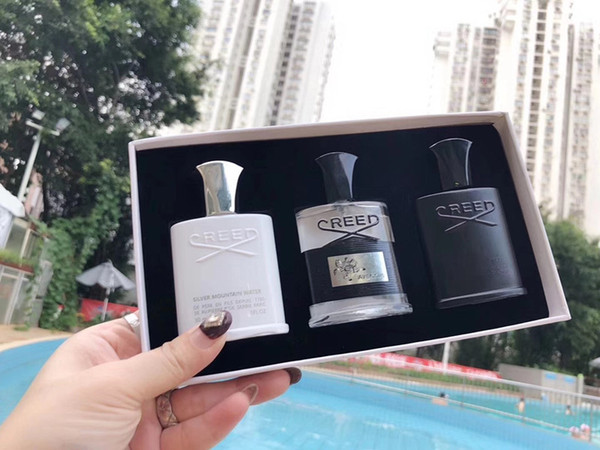 New Creed Sets 30ml*3 Creed Cologne Perfume for Men With Long Lasting High Fragrance Paris Liquid Spray Parfumes Incense set.