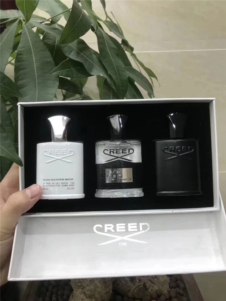 Creed Cologne perfume 30ml*3 Creed Aventus Green Irish and Silver Water mini set long lasting and high fragance free ship