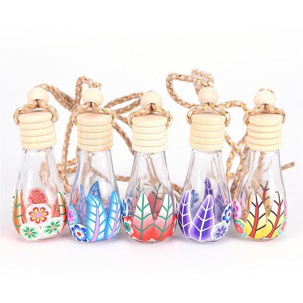 Multi color Car ornaments Automotive interior Articles Optional Empty bottles Car perfume pendant A variety of styles