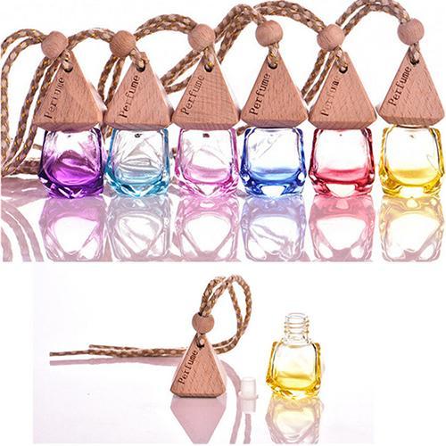 6 ml Car Scenter Car Air Freshener Decoration Essential Oil Perfume Empty Bottle Hang Rope Pandent Aromatherapy Diffuser