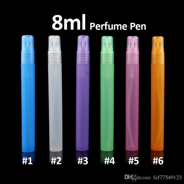 TAMAX PF0013-08 Travel Portable Perfume Bottle Spray Bottles Empty plastic Cosmetic Containers 8ml Perfume Empty Atomizer Plastic Pen