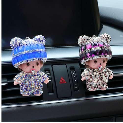 Air Freshener Car Perfume Air Vent Conditioner Outlet Diamond Auto Styling Lady Perfume Fruity Christmas Gift House Decoration