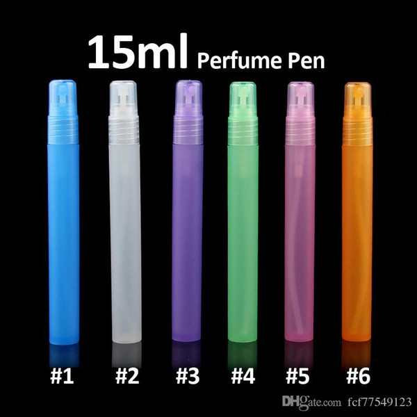 TAMAX PF0013-15 Travel Portable 15ml Perfume Bottle Spray Bottles Empty Cosmetic Containers fragrances Empty Atomizer Plastic Pen