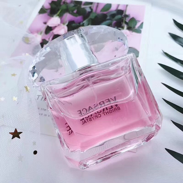 Brand Pink Crystal Perfume 2018 Womens Perfume Fragrance Deodorant Health Beauty Lasting Fruity Fragrance Women Parfum Eau De Toilette 90ML