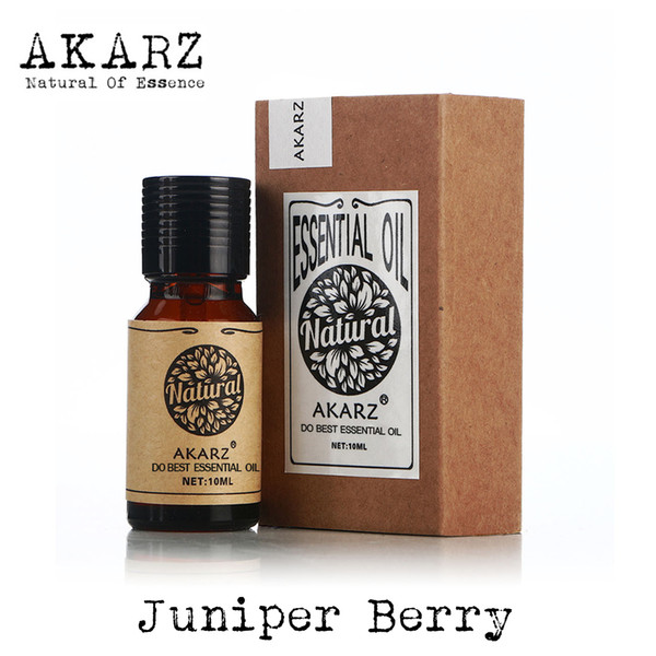 AKARZ Famous brand natural Juniper Berry essential oil Aromatherapy face body skin care