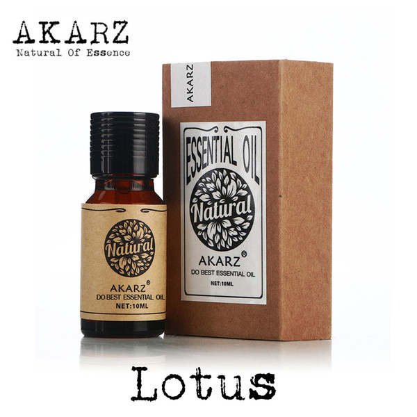 AKARZ Famous Brand Natural Lotus Essential Oil Aromatherapy Face Body Skin Care