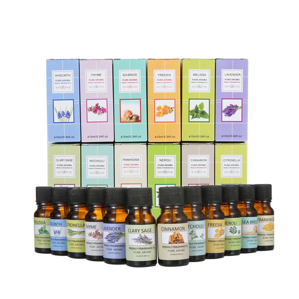 Essential Oils For Aromatherapy Diffusers Pure Essential Oils Organic Body Massage Relax 10ml Fragrance Oil Skin Care Essential