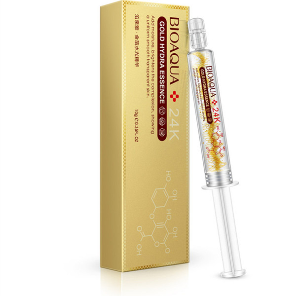 DHL free in stock HOT New Bioaqua Moisturizing 24K Gold Pigmentation Corrector Face essence cream Skin Care Cream