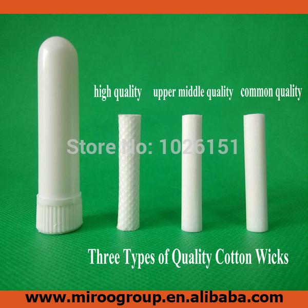 Wholesale-Free shipping 100 sets blank nasal inhaler aroma sticks, blank aromatherapy nasal inhaler, nasal inhalers (Cotton Wicks 51mm)