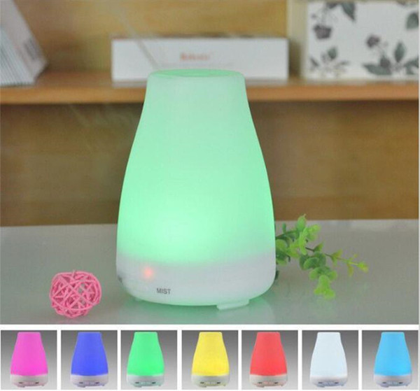 7 Colors LED Essential Oil Diffuser 100ML Portable Aroma Humidifier Diffuser LED Night Light Ultrasonic Cool Mist Fresh Air Spa Aromatherapy